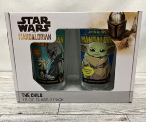 Star wars the mandalorian and the child 16 oz glass - Picture 1 of 5
