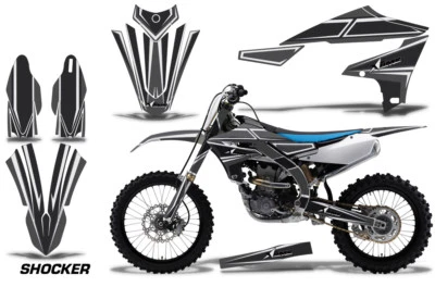 Calcomanías pegatinas gráficas para Yamaha YZ250F 19-23 YZ450F 18-22 SHOCKER BLANCO Foto 1 de 3