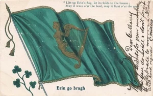 Postal bandera de Irlanda Irlanda Forever Erin go bragh - Imagen 1 de 2