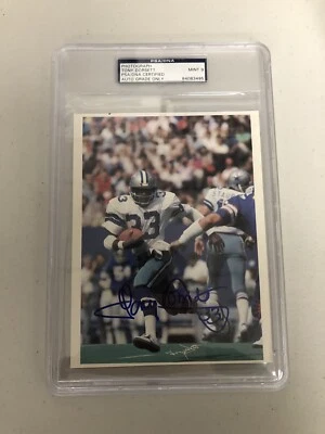 TONY DORSETT SIGNED DALLAS COWBOYS PHOTO SLABBED PSA/DNA COA LEGEND HOF PITT 9 - Image 1 of 4