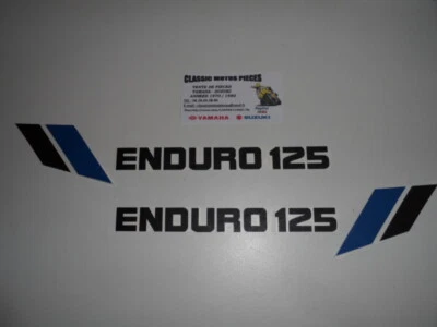 125 DTMX YAMAHA ANNEE 1979 DE COULEUR EMBLEMES COMPATIBLE POUR CACHES LATERAUX