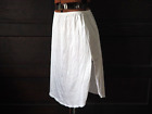 Vtg 60S 70S Vanity Fair White Half Slip Lingerie Slit Skirt Elastic Waist Sz S
