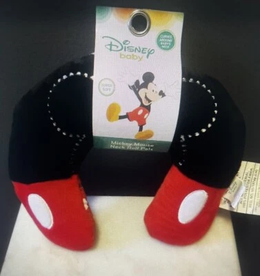 Baby Disney Mickey Mouse Neck Roll Pillow.  New - Imagem 1 de 4