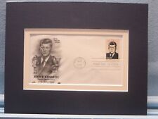President John F. Kennedy and the First Day Cover of his own stamp
