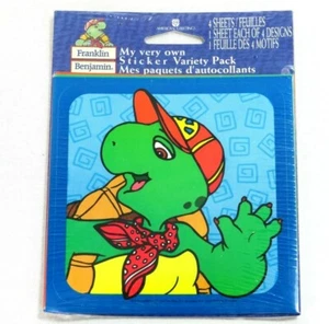 Vintage Franklin Schildkröte Aufkleber Variety Pack 4 Blatt My Very Own Sticker Neu - Bild 1 von 9