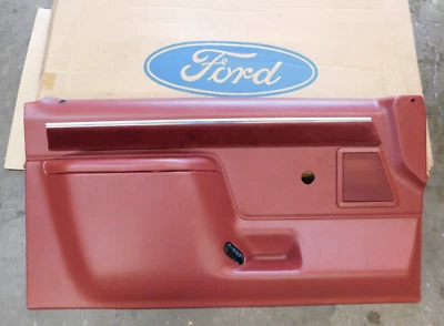 NOS OEM Ford 1988 1991 Truck Pickup Door Panel F250 F350 1989 1990 F150 Red LH - Изображение 1 из 4