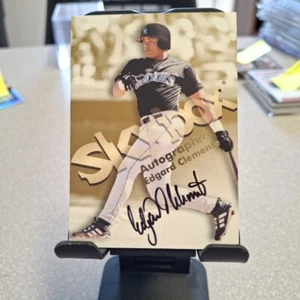 1999 Skybox Premium Autographics Edgard Clemente Rookie Auto Colorado Rockies - Picture 1 of 2