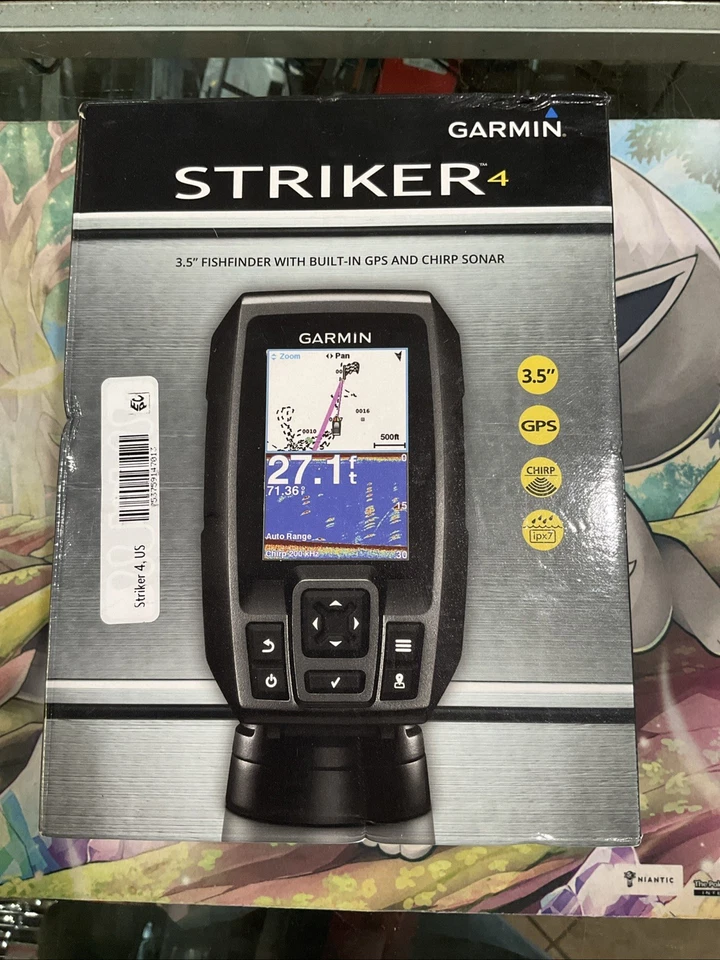 NIB Garmin Striker 4 3.5" Fishfinder 010-01550-00 Built In GPS & Chirp Sonar - Image 1 of 1