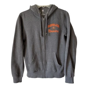 NFL PRO LINE Cleveland Browns Womens Hoodie Full Zip Drawstring Hood Grey M - Picture 1 of 6