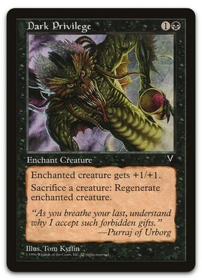 Dark Privilege (LP) Visions VIS Magic MTG - Image 1 of 2
