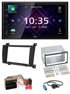 JVC DAB 2DIN MP3 Bluetooth USB Autoradio für Mercedes SLK R171 2004-2011 - Bild 1 von 4