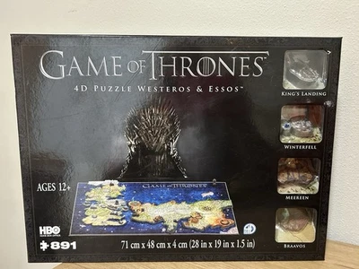 NEW Game of Thrones 4D Puzzle of Westeros & Essos 4D Cityscape 891Pieces GoT - Image 1 of 2