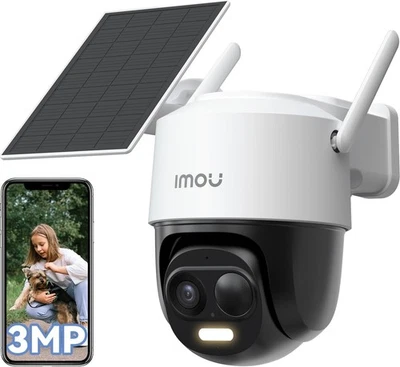 Imou Solar Battery Wireless Security Camera 5000mAh 3MP Cell PT 2C PIR - Image 1 of 4