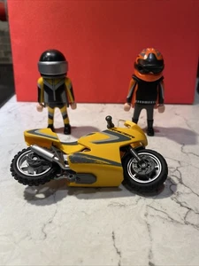 Playmobil moto carrera motor set 5116 moto y jinete plus jinete del set 5115 - Imagen 1 de 7