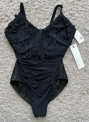 Nuevo Magicsuit Mujer Talla 8DD Sólido Rita Inalámbrico Volantes Tankini EXCELENTE Negro 6006044 Foto 1 de 4