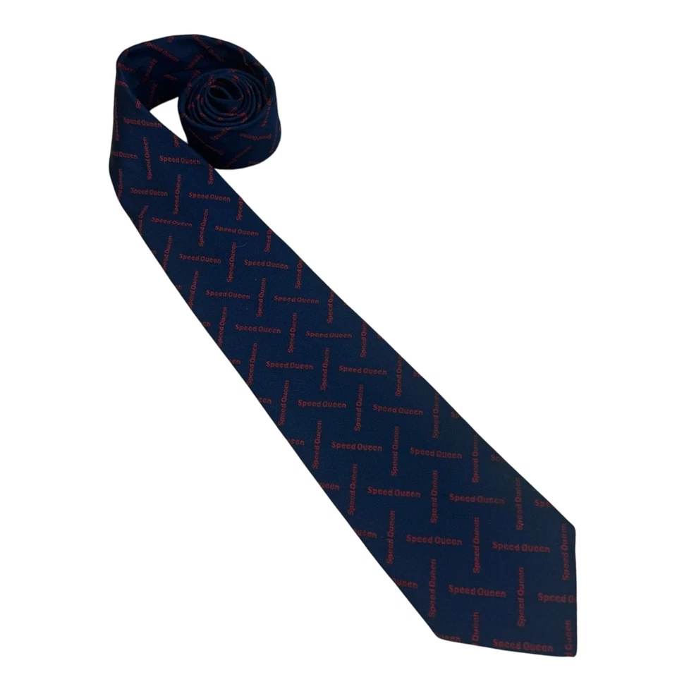 Corbata Givenchy Vintage Caballero París Rojo Marino "Speed Queen" Mezcla Seda Foto 1 de 4