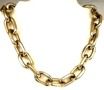 Bella Jack 18" Chunky Gold Tone Lightweight Oval Link Necklace - Image 1 of 4