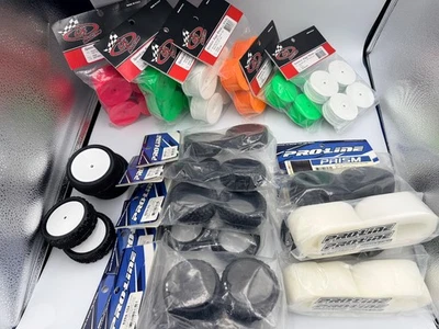 DE ProLine 2WD 4WD Front Rear 2.2 Buggy Carpet Tire Lot Associated Losi New - Image 1 of 4