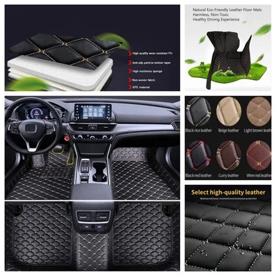 For Nissan Murano Car Floor Mats Waterproof Auto Custom Liner Carpets PU Leather Foto 1 de 4