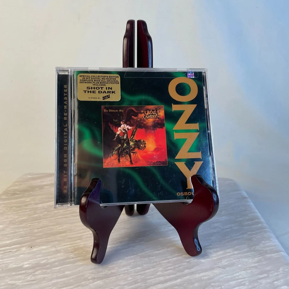 Ozzy Osbourne The Ultimate Sin CD 1995 Epic EK67239 w/Hype Sticker Black Sabbath Foto 1 de 2