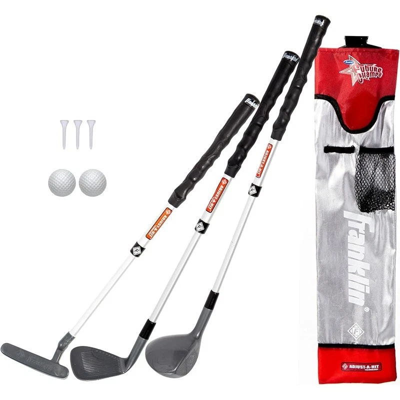 Kids Golf Set Youth Adjustable Plastic Golf Club Set Plastic with Bag and Balls - Image 1 of 4