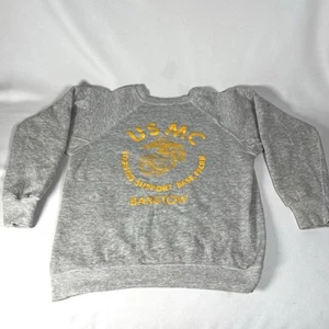VTG USMC Marine Logistics Support Base Pacific Barstow Sweatshirt Champion USA - Picture 1 of 8