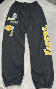 NWOT Mitchell & Ness Los Angeles Lakers NBA 1987 Finals Men's Sz L Sweatpants - Picture 1 of 16