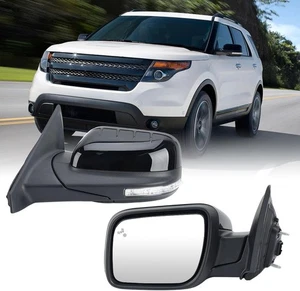 Left Driver Side Door Mirror Compatible with Ford Explorer 2011-2015 Mirrors wit - Bild 1 von 8