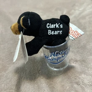 Clark's Trading Post Black Bear Plush Stuffed Animal Mini With New Hampshire Mug - Picture 1 of 4
