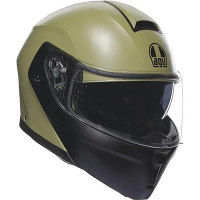 AGV StreetModular Mono Modular Helmet | Matte Army Green/Black | DOT ; ECE 22-06 - Image 1 of 4