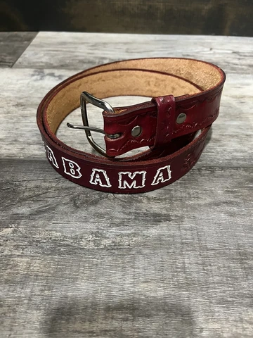 Alabama Crimson tide red leather belt Cover