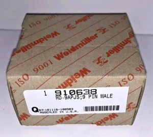 Weidmuller RD-9APJS;9 PIN MALE Module 910638 New In Box - Picture 1 of 8