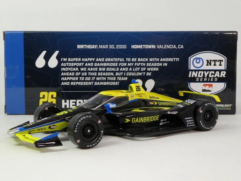 Greenlight Dallara Honda #26 Herta Andretti Autosport Indy 2023 1/18 11183 - Immagine 1 di 4