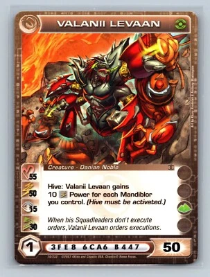 Chaotic TCG - Valanii Levaan 70/232 - Random Stats - Dawn of Perim - Image 1 of 2