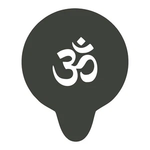 Ohm Coffee Stencil Aum Om Symbol Spiritual Yoga Meditation Art For Baking Icing - Picture 1 of 15