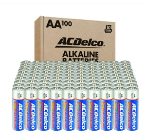 ACDelco AA Batteries, Alkaline Battery, Bulk Pack, 100 Count 100-Count