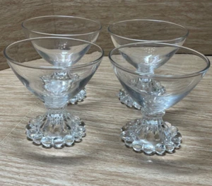 7 Anchor Hocking Glasses Clear Berwick Boopie Ice Cream bowl Cup Sherbet Sundae - Picture 1 of 9