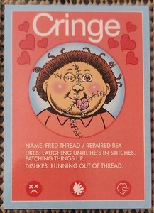 FRED THREAD / REPAIRED REX CRINGE DATING PROFILES CARD GPK 2023 VALENTINE'S SP