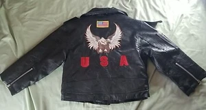 Outdoor Habitat Faux Leather Jacket 5T New - Picture 1 of 6