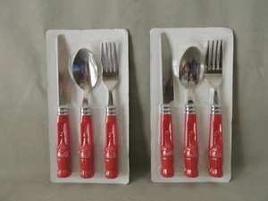 Coca- Cola new set 2 forks- 2 knives- 2 spoons stainless steel - Picture 1 of 10