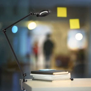 Tischleuchte Klemmlampe Schreibtischleuchte Touch LED dimmbar beweglich H 65 cm - Bild 1 von 7