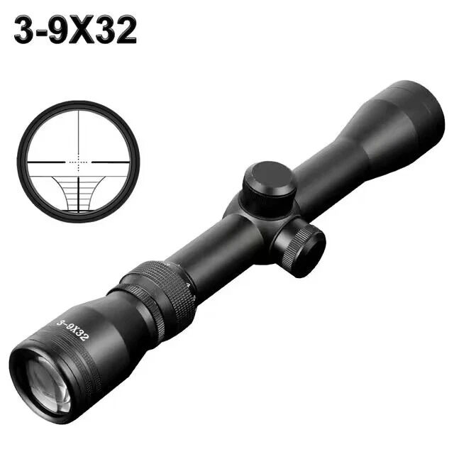 3-9X32 Rifle Scope Optics Reticle Sight Telescope With 11mm/20mm Rail Mount - Image 1 of 4