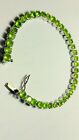 Lively Untreated Natural Peridot In.925 Sterling Silver Tennis Bracelet 7.5 Inc.