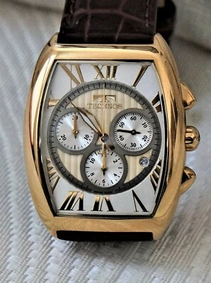 Cronógrafo de cuarzo suizo para hombre de Technos nuevo en stock muy raro Foto 1 de 4