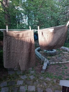 JASMINE 2-PIECE Olive Cable-Knit Halter/Tube TOP AND SHORTS SET SIZE L - Picture 1 of 4