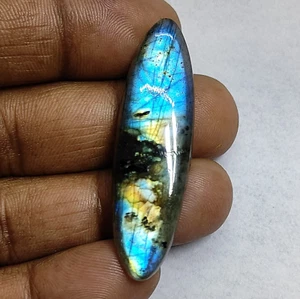 Labradorite Stone Natural Blue Labradroite Cabochon Gemstone 32 Cts. ME-13493 - Picture 1 of 12