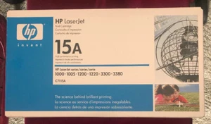 Cartuccia stampante inchiostro LaserJet HP 15A nero nuova sigillata C7115A 1000 1005 1200 3300 - Foto 1 di 7