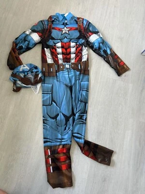 Disfraz de Capitán América Marvel Colección Disney 9/10 Juegos con disfraces para jóvenes pequeños  Foto 1 de 2