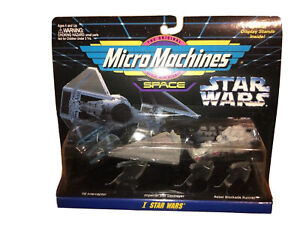 1994 Star Wars MicroMachines Coll #1 Vehicle 3-Pack, Tie, Star Destroyer. NISP!