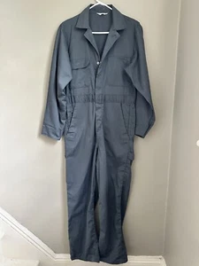 Vintage Big Mac JC Penney's Gray Twill Coveralls 36S Costume - Picture 1 of 6
